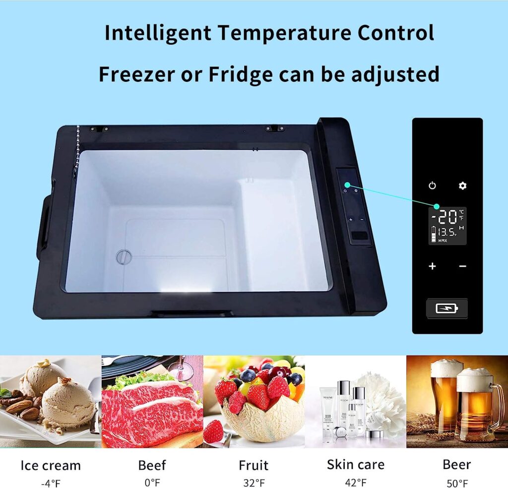 Alpicool C30 Portable Car Freezer, 12 Volt Refrigerator, 32 Quart(30 Liter) Fast Cooling 12V Car Fridge, Car Cooler for RV, Truck, Camping, Outdoor -12/24V DC and 100-240V AC (Black and Silver)